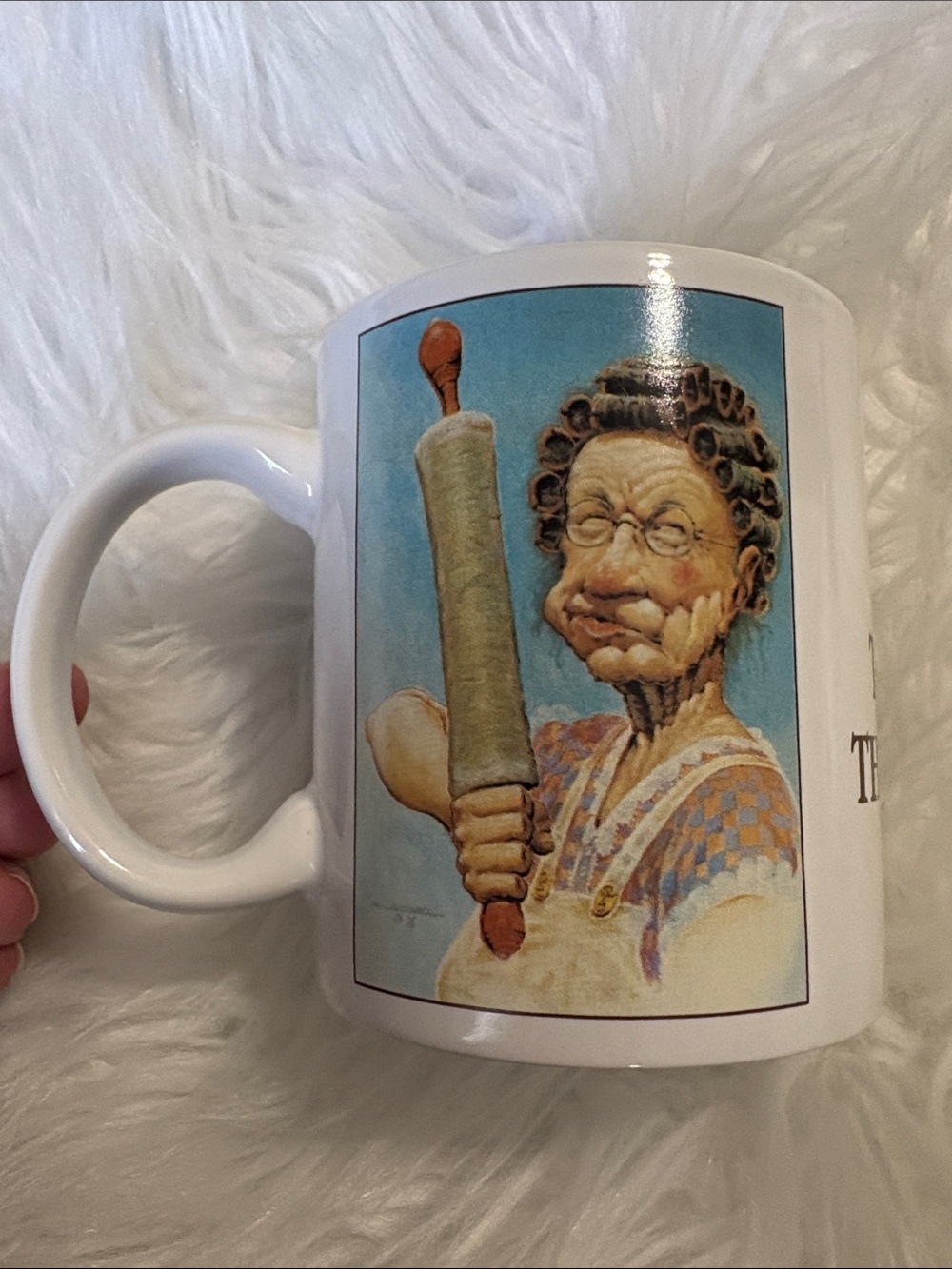 Vintage Leanin' Tree "Cuz I'm the Mom, that's why!" ceramic mug 1990